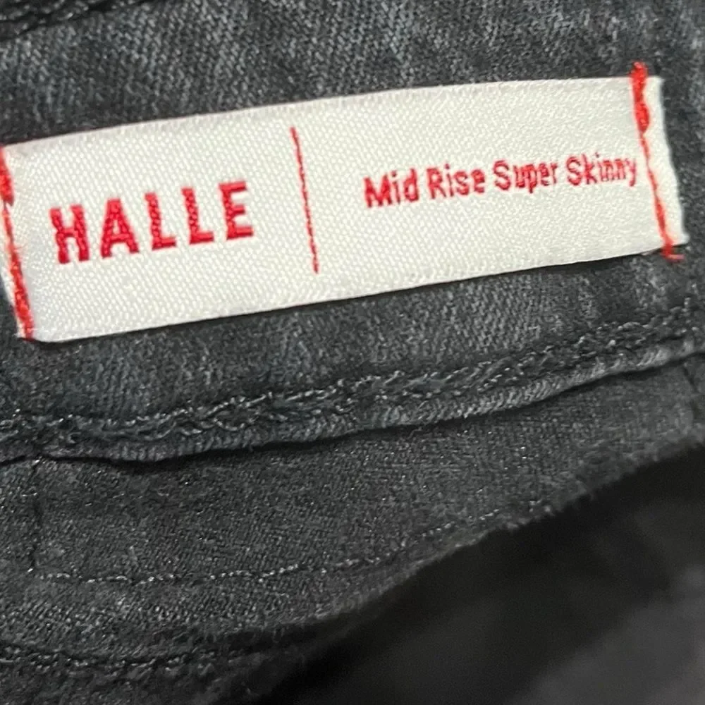 True Religion‎ Women's Halle Dark Gray Super Skinny Jeans, Size 27